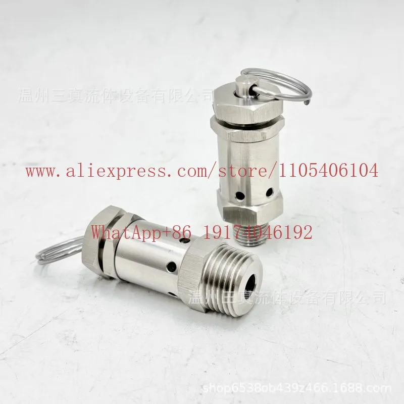 316L stainless steel sanitary unloading valve spring pressure cooker pressure relief valve 2 points 4 points