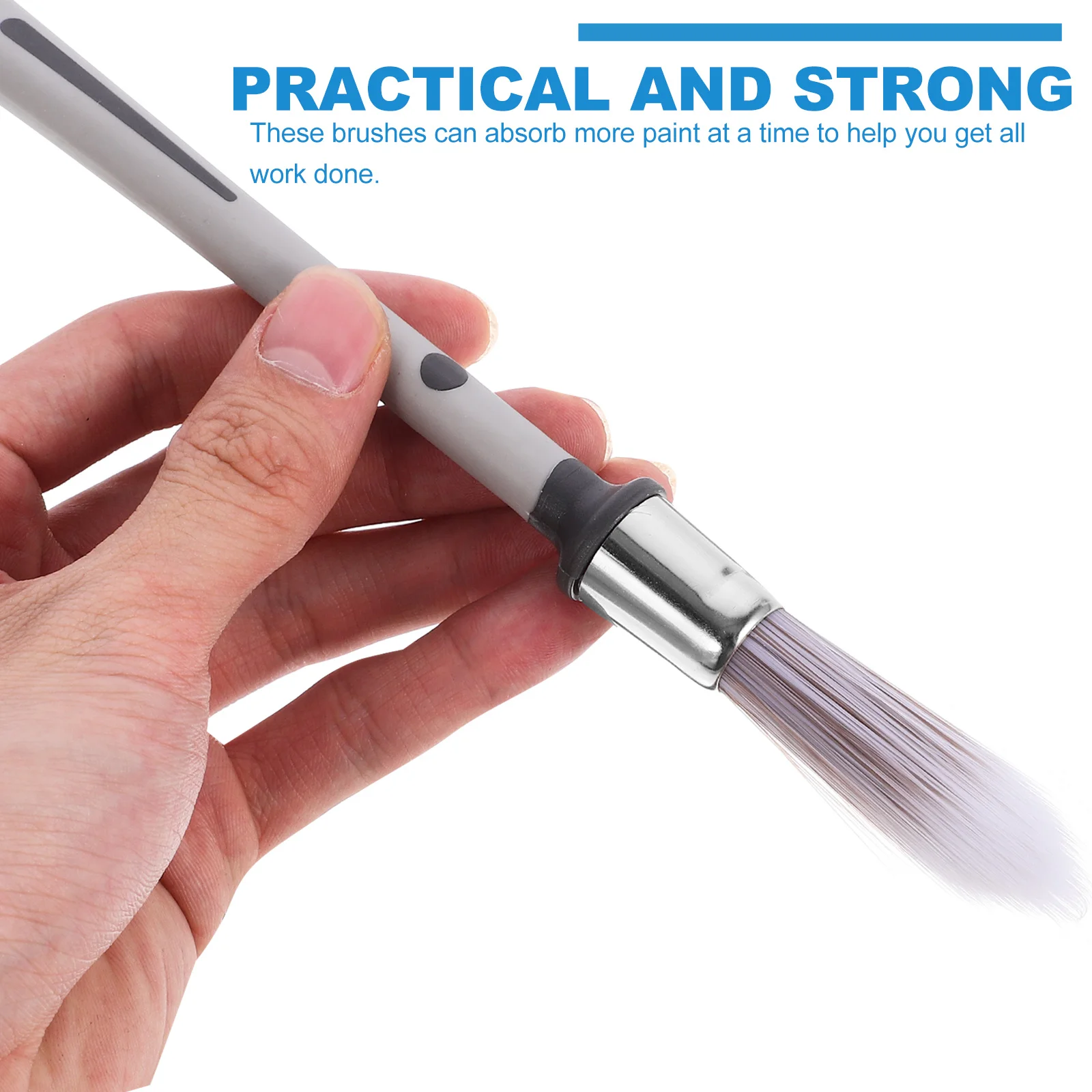 

3Pcs Oil Paint Brush Soft Bristle Ergonomic Portable Painting Brushes Reusable Wall Furniture Art Supplies Ergonomic Paint Brush