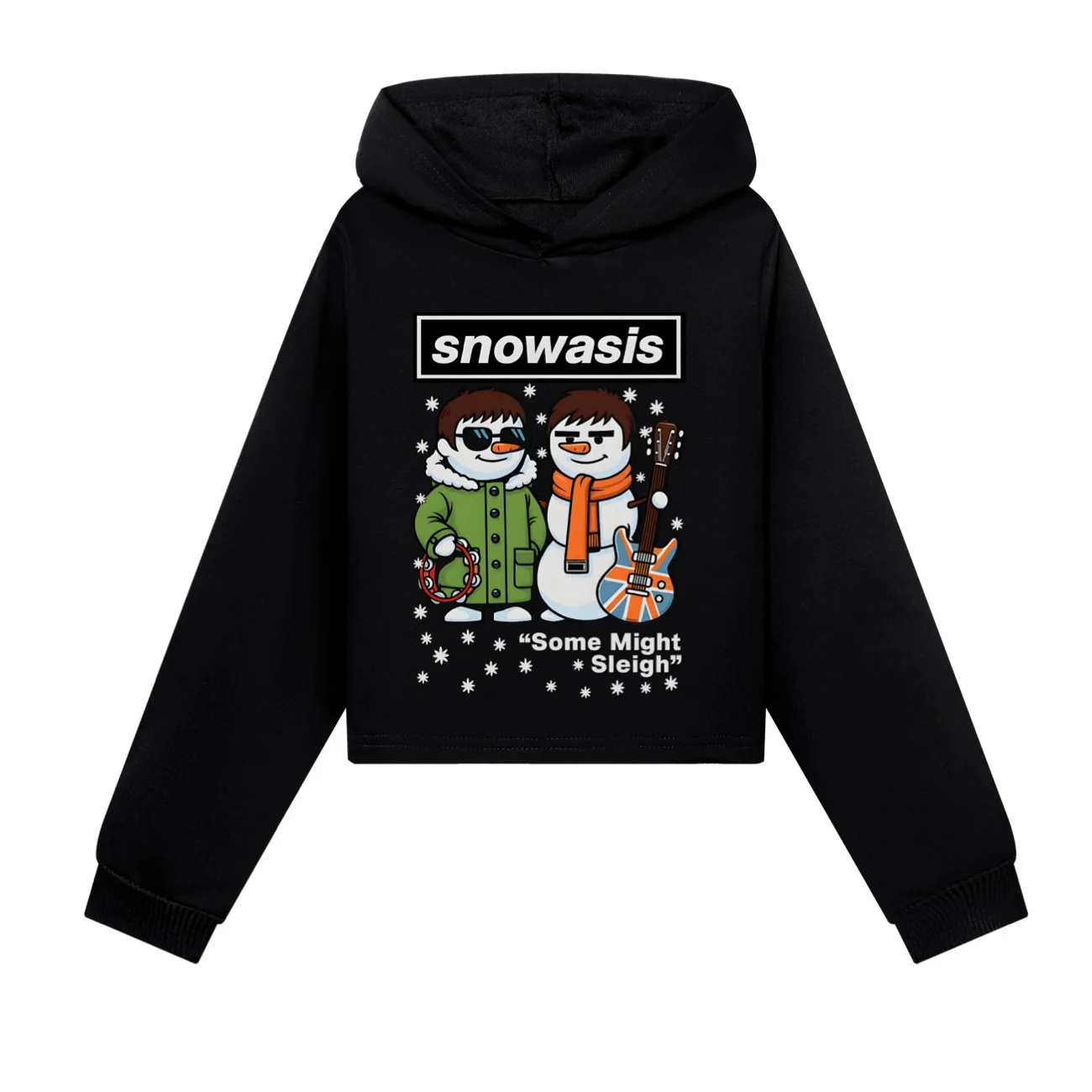 

Funny Snowasis Some Might Sleigh Kids Hoodie Cartoon Fashion Sweatshirt Baby Girls Casual Autumn Jacket for Teen Youth