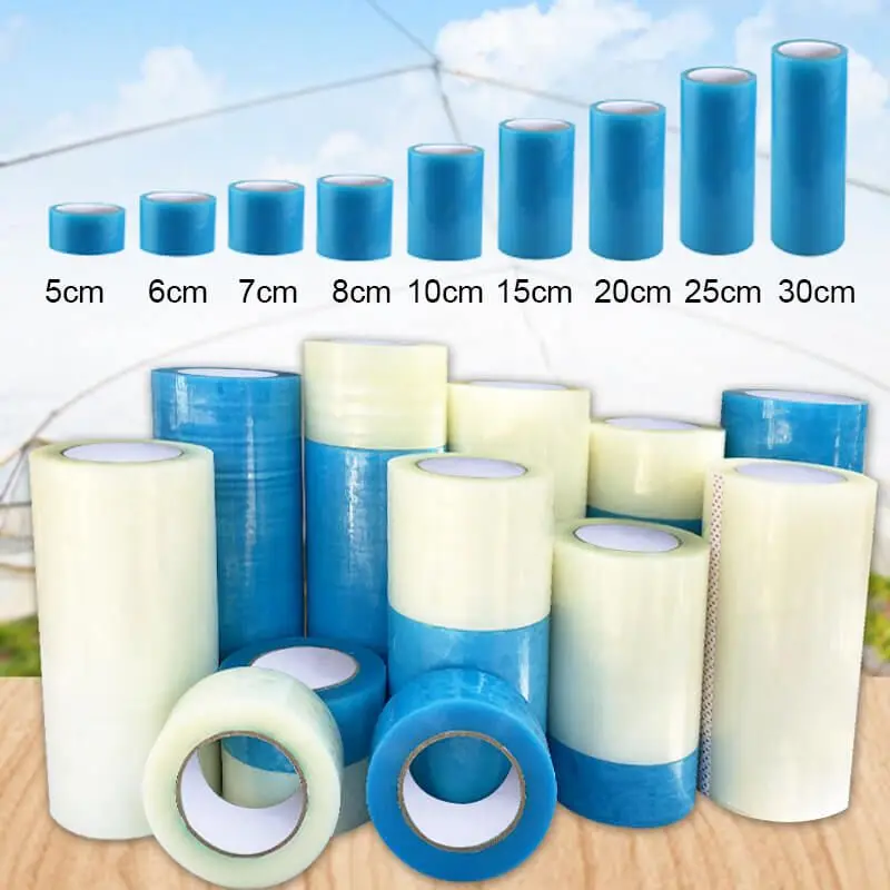 50M Transparent High Adhesive Greenhouse Film Repair Tape UV Resistant Strong Agriculture Garden Film Repair Adhesive Shed Tape