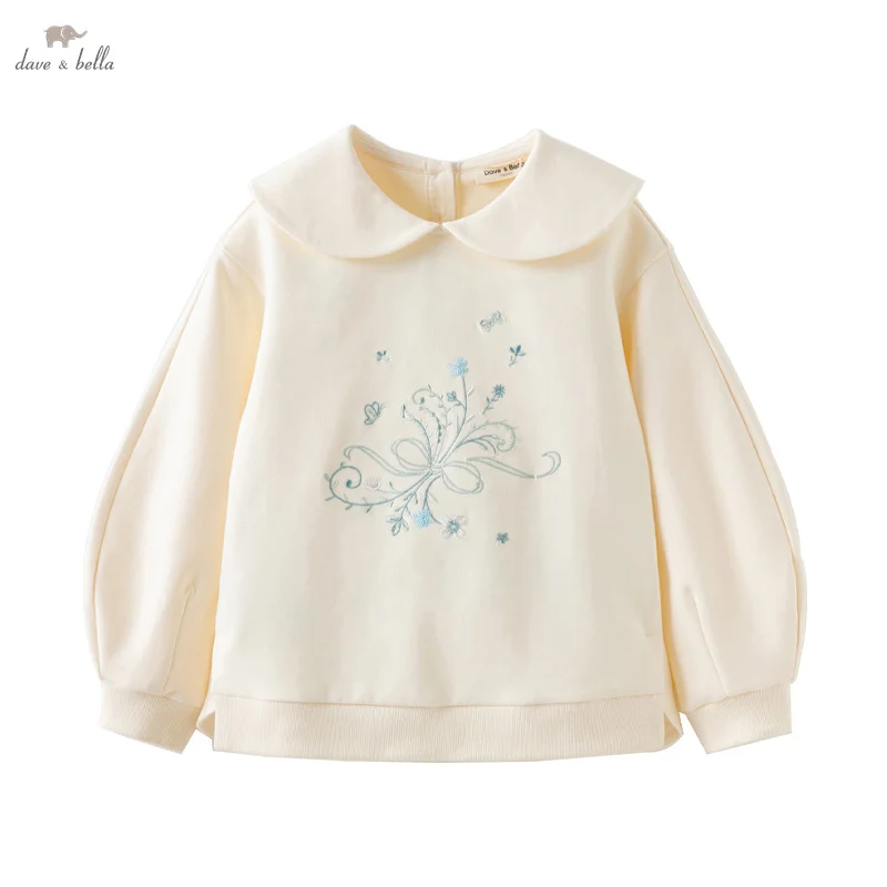 Dave Bella Spring Children's Hoodie Casual Sweet Cute Girls' Bottoming Shirt Tops Party Gentle Outdoor Comfortable DK1250096
