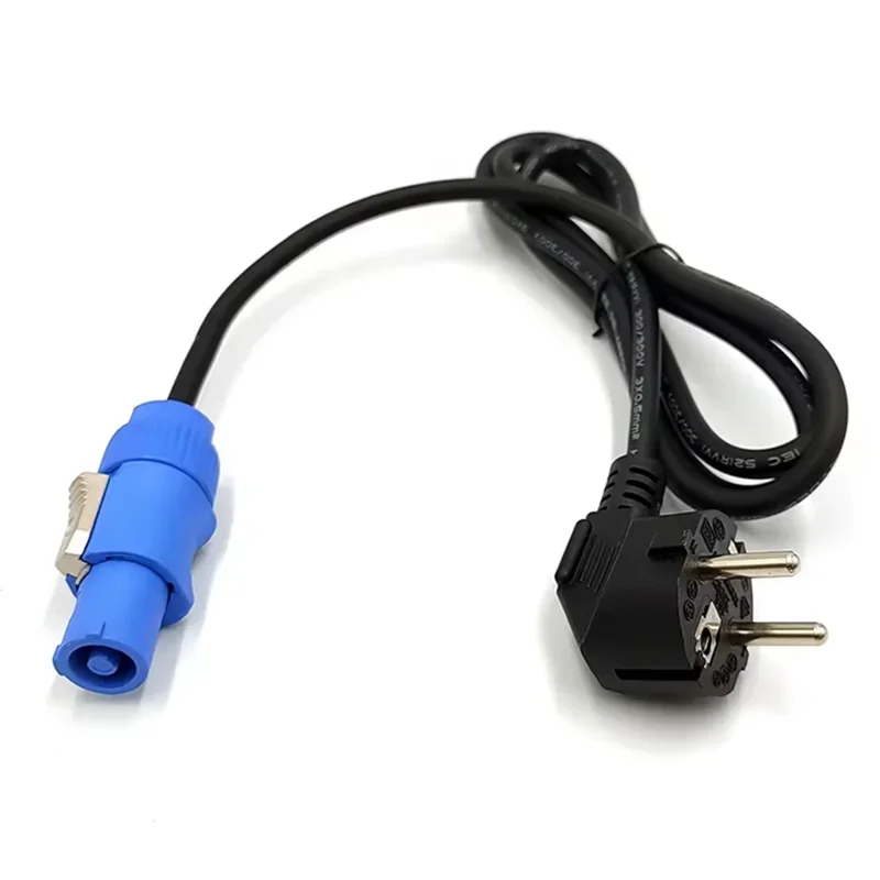 電源コード パワーコンプラグ ステージライト 高品質 ブラック 3芯 1.2M 電源接続ケーブル DMX512ライト LEDライト イベントショー