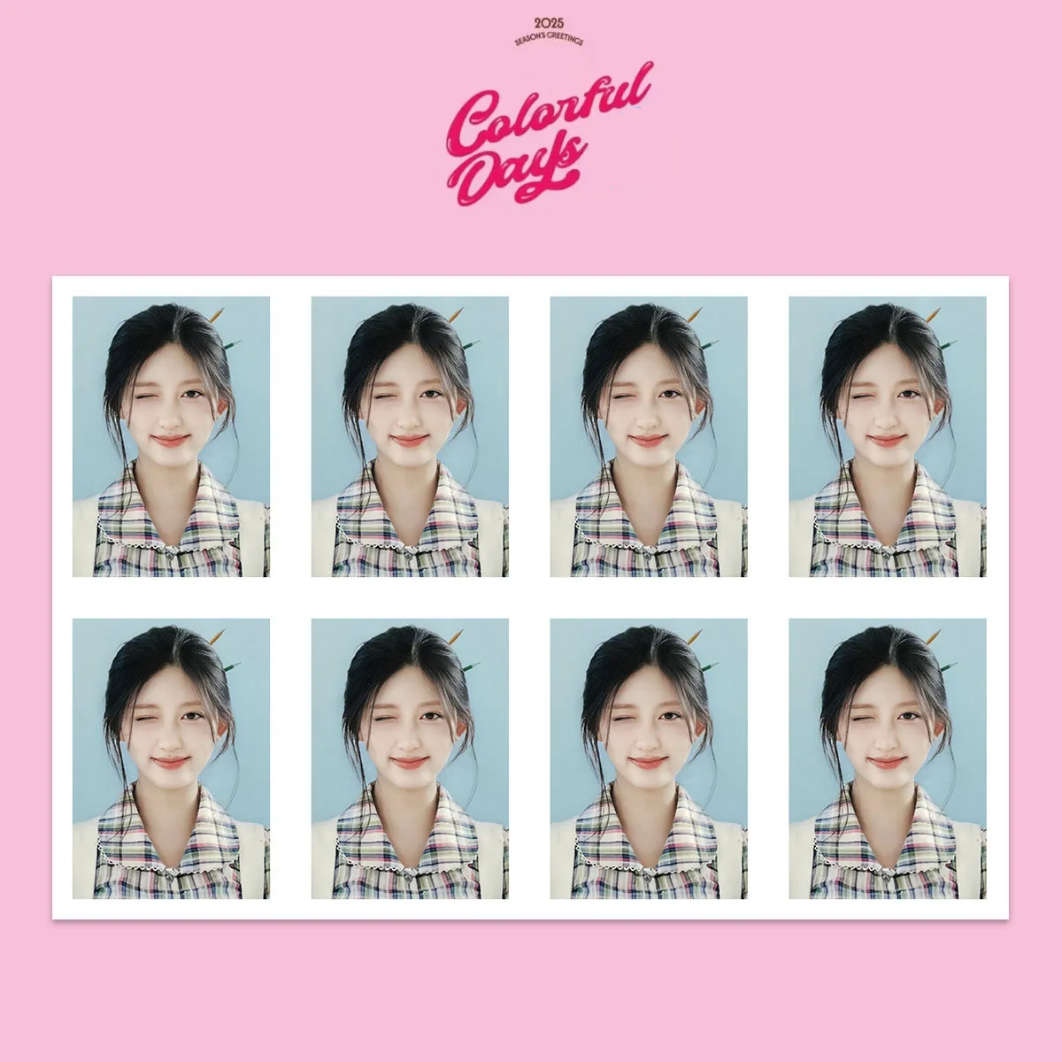 Kpop Idols WonYoung Gaeul One Inch ID Photo White Background Photograph Figure Printing HD Photo LIZ YUJIN Fans Collection Gift