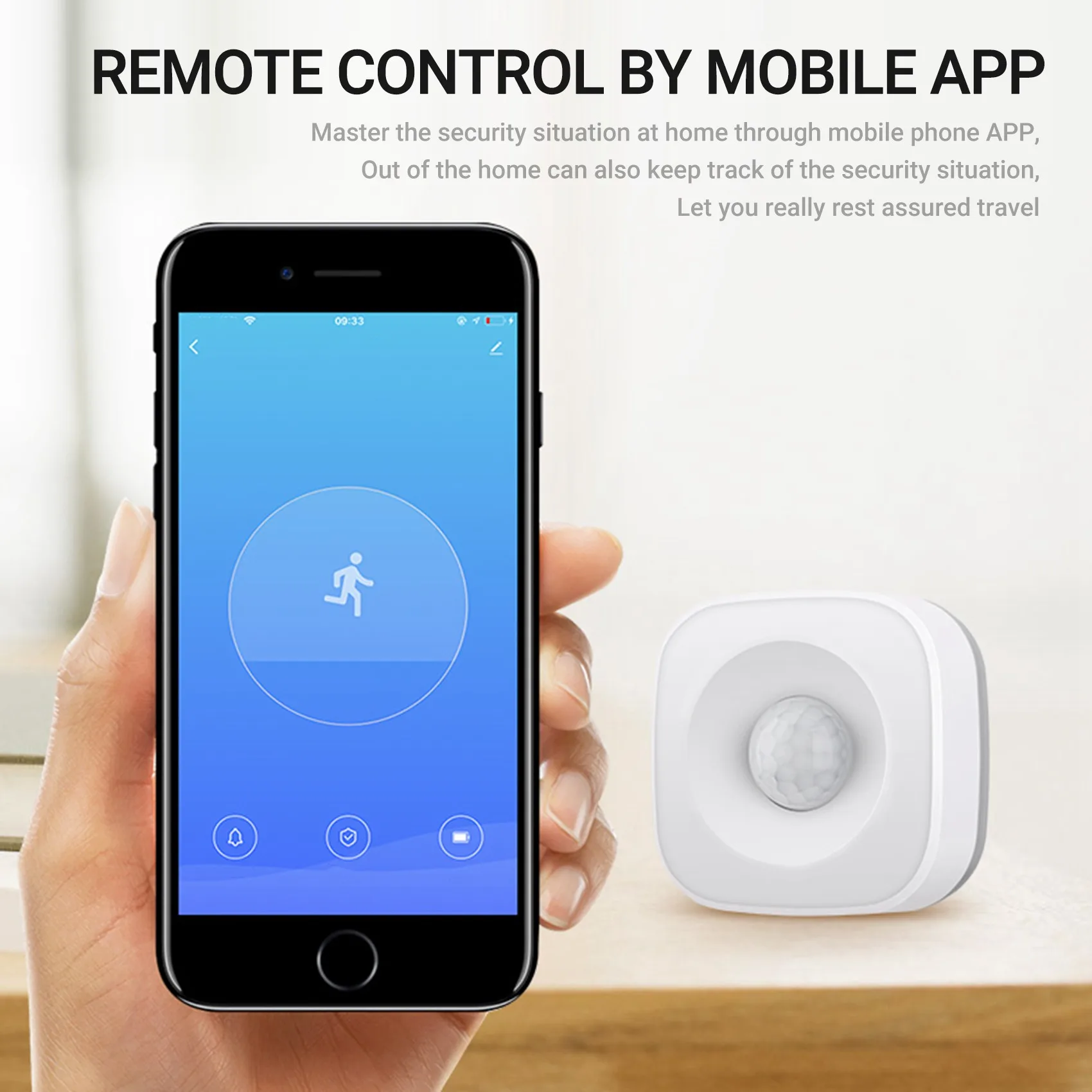 for Tuya WiFi PIR Motion Sensor Wireless Infrared Detector Security Burglar Alarm Sensor Smart Life APP Control