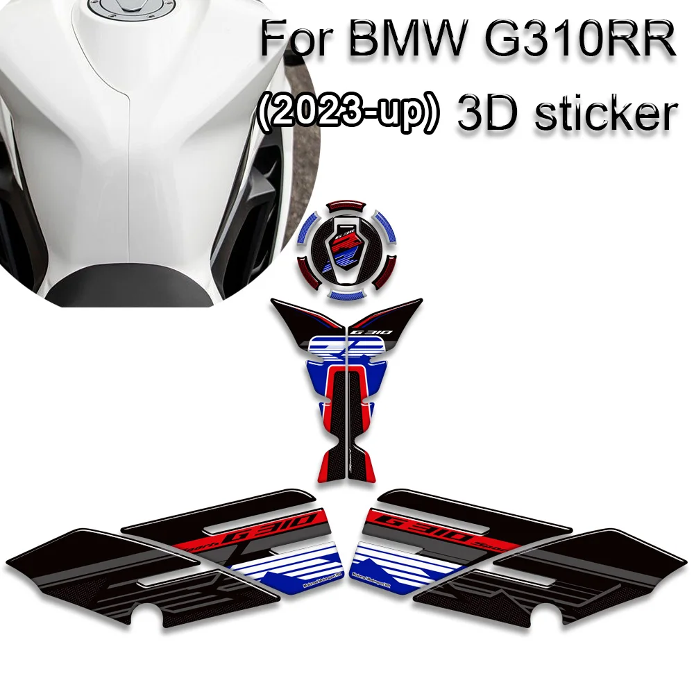 

Tank Pad Side Grips Gas Fuel Oil Kit Knee scratch resistant Protection Stickers Motorcycle For BMW G310RR G 310 RR G310 Decals