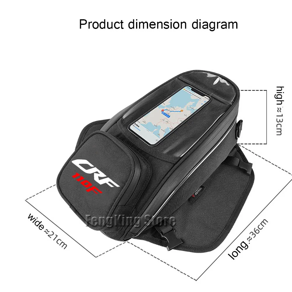 

Motorcycle fuel tank navigation bag waterproof large capacity luggage For Honda CRF450RL CRF450L CRF300L CRF250L CRF 110F