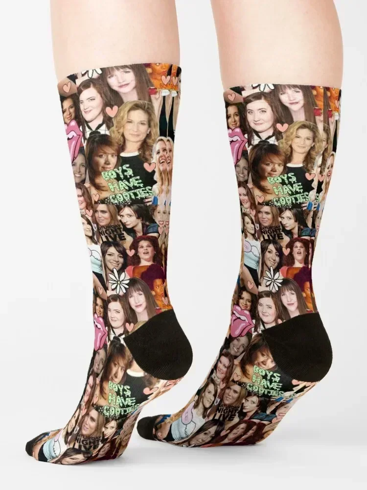 The Women of SNL collage Socks Children's hockey cute valentine gift ideas Boy Child Socks Women's