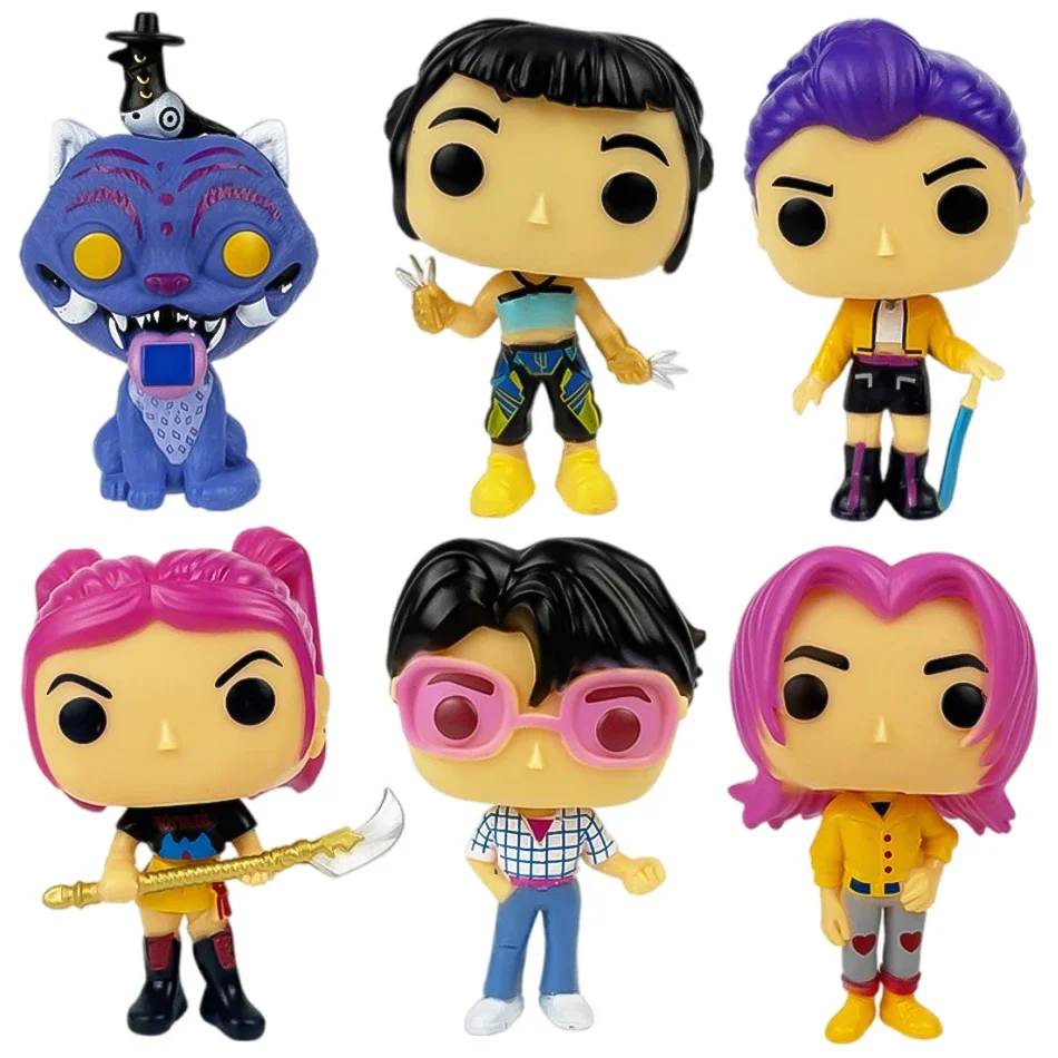 2026 novos demônios caçadores anime figura rumi zoey mira saja meninos figura de ação cosplay ornamento figuras brinquedo fã presentes