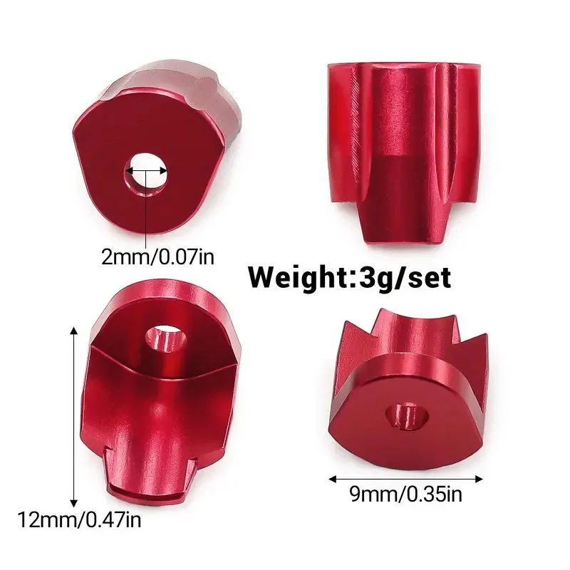 Aluminium Alloy Shock Cap Protector Shock Absorber Protection Cover for Arrma 1/14 Mojave 1/18 Typhon Granite GROM Upgrade Parts