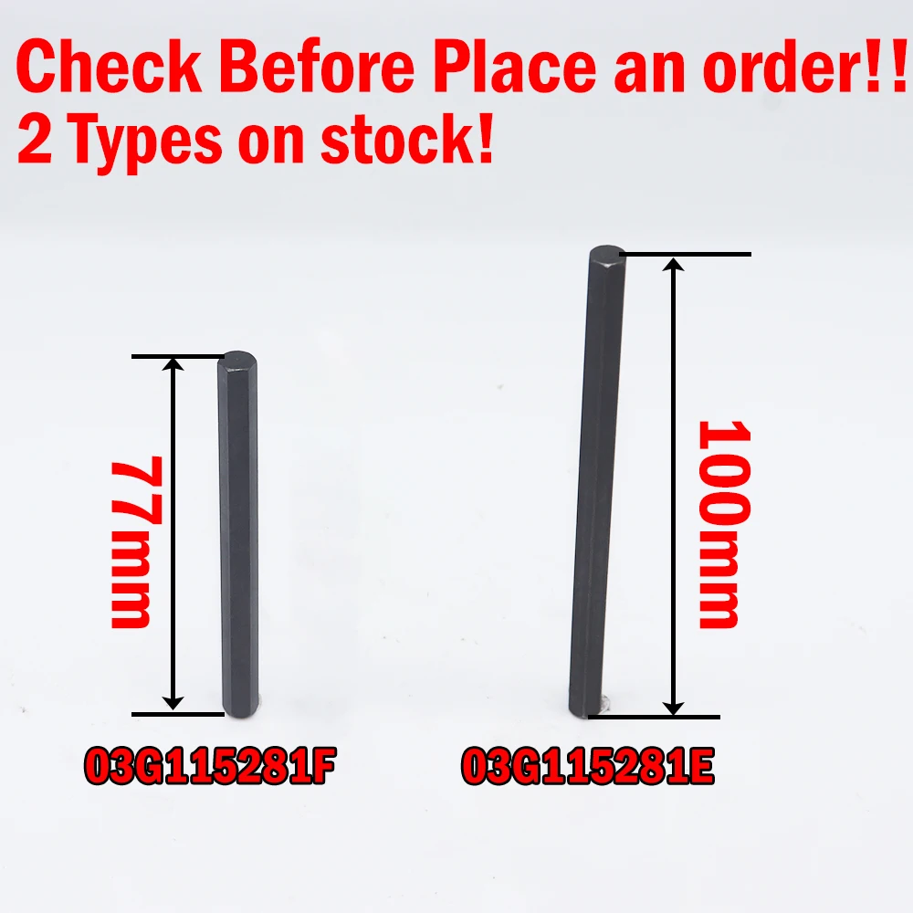 77mm/100mm Oil Pump Drive Key For VW Audi Seat Skoda Hex Allen Balance Shaft With Securing Ring Circlip 03G115281E 03G115281F