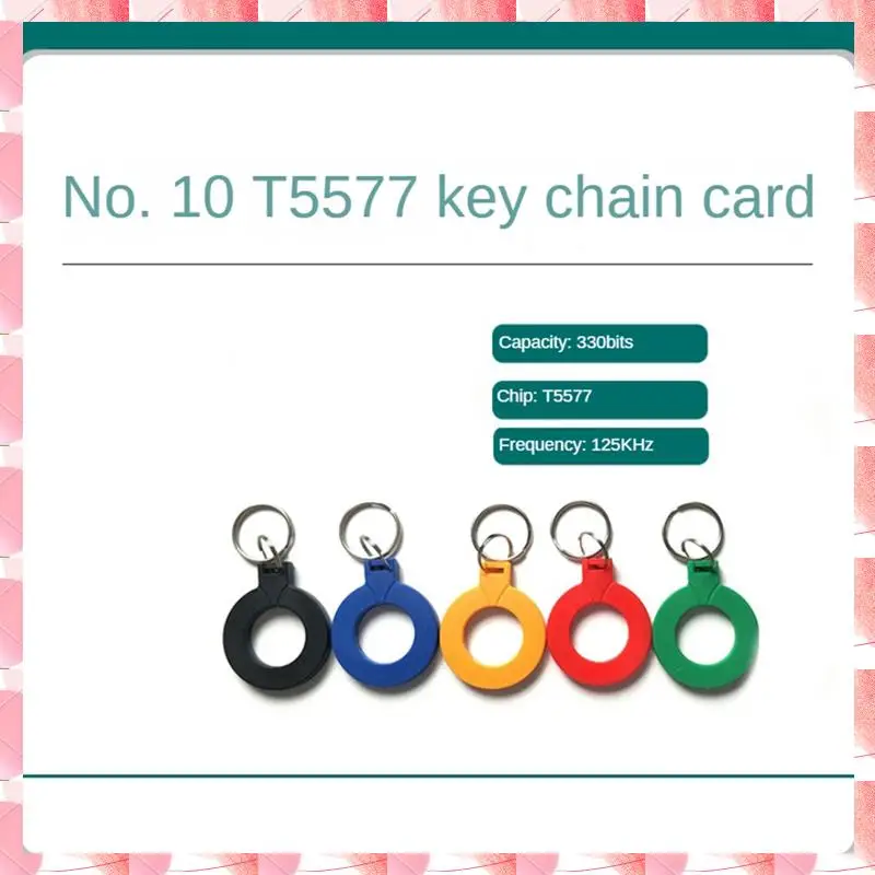 Smart Portable 10Pcs T5577 EM4305 Copy Rewritable Writable Duplicate RFID Tag EM4100 125Khz Card Proximity Token Keyfobs Durable