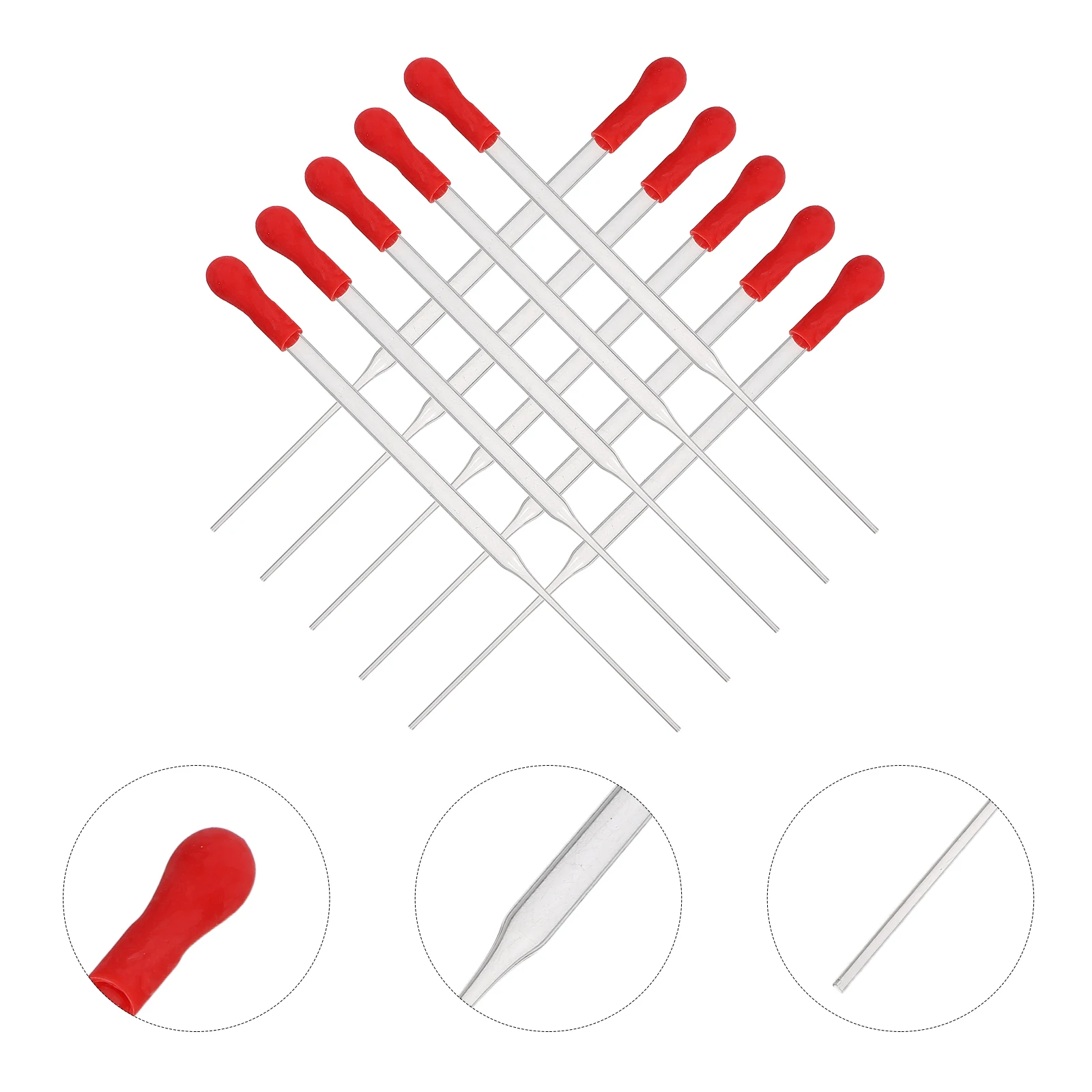 

10 Pcs Straws Red Wine Sampling Pipette Glass Sample Test Tubes Small Liquid Droppers Transparent Tiny Transfer Pipettes