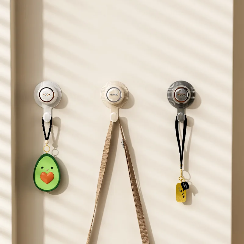 Picture 4: Fashion Powerful Suction Cup Hooks Vacuum Reusable Shower Hooks Heavy Duty Clothes Hook Traceless Clothes Hook