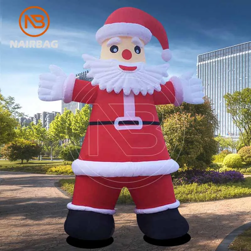 كبير عيد الميلاد الديكور نفخ سانتا كلوز ديكور خارجي 20ft 25ft 30ft كبير نفخ سانتا 30ft الكرتون نموذج للبيع