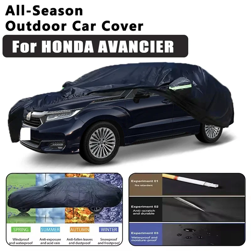 

For HONDA AVANCIER Car Covers Outdoor Waterproof Dustproof Sun Rain Snow Protection Thick Oxford Cloth Car Accessories