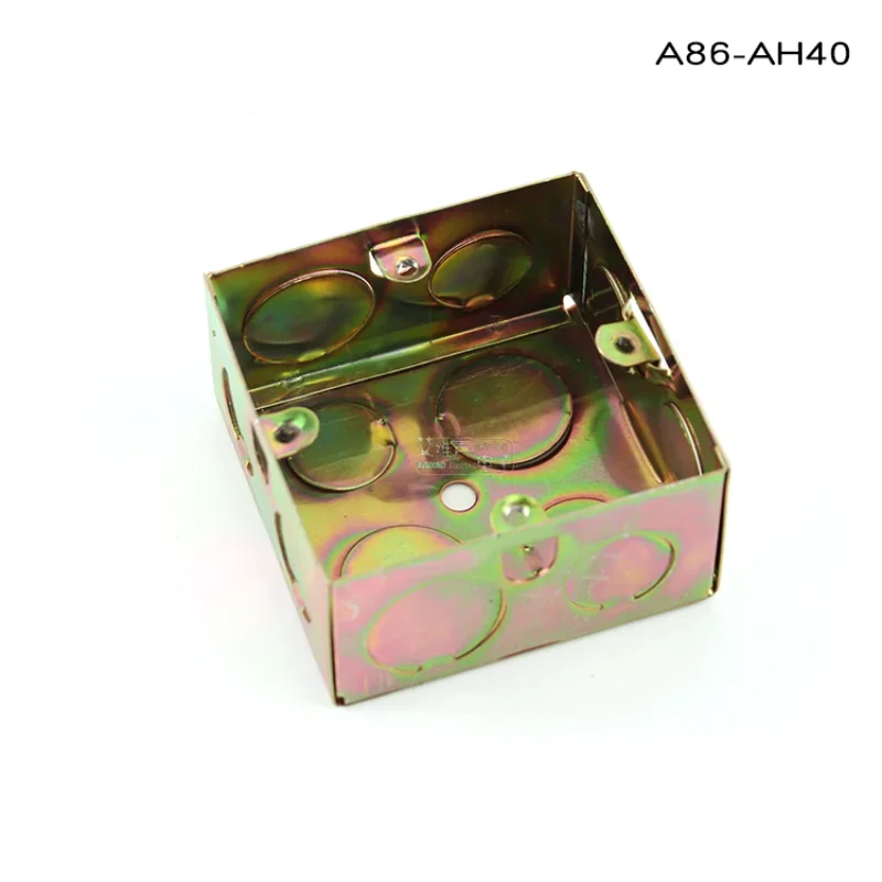 1Pcs wall 86 panel strong weak current standard bottom box open wire installation PVC plastic junction box A86-MH35mm HiFi