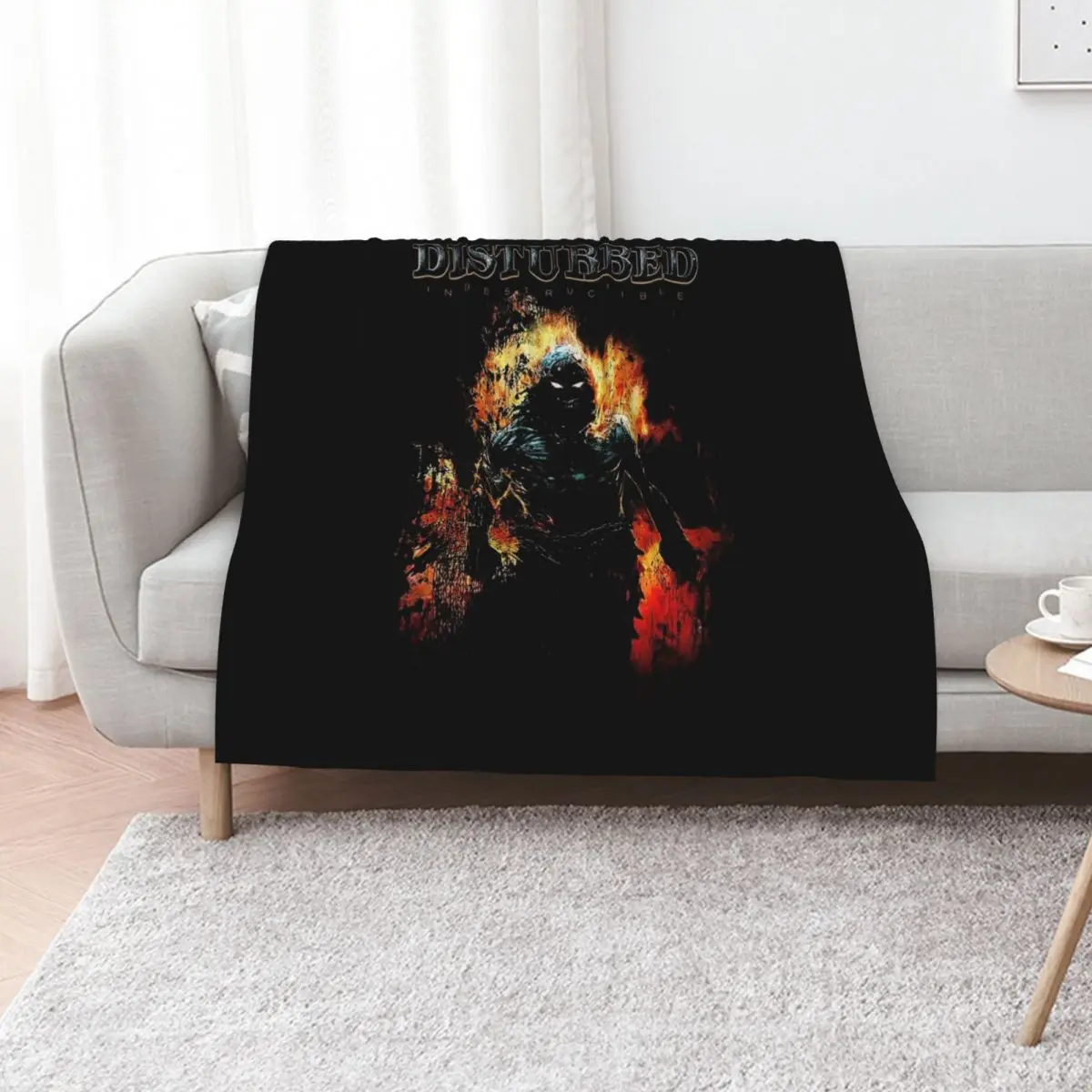 Disturbed logo Throw Blanket heavy to sleep Sofas Bed Fashionable anime christmas decoration bed plaid Blankets