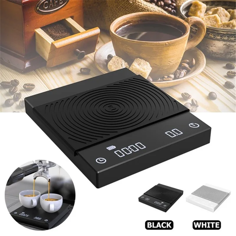 Timemore B22 New Version Black Mirror Basic Coffee Scale Kitchen Scales With Auto Timing for Both Espresso and Pour Over Digital