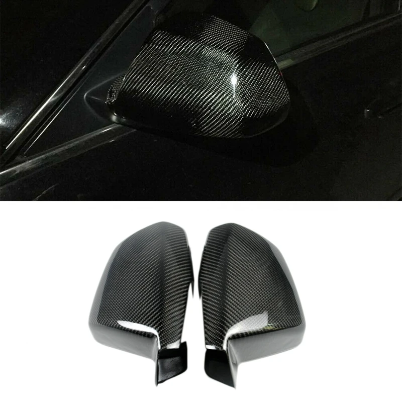 

For Cadillac CTS 2009-2013 Carbon Fiber Side Rear View Mirror Cover Trim Side Wing Mirror Caps