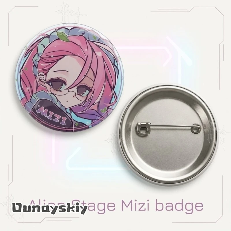 Alien Stage Mizi Badge Button Pin Anime Cartoon Collectible Brooch Comic Con Decorative Character Souvenir Pin Halloween Party​