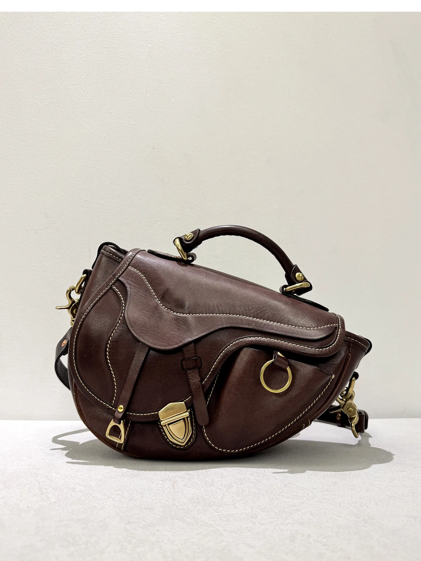 PNDME Organisatoren Designer handgefertigte Damen-Umhängetasche aus echtem Leder, lässige Mode, luxuriöse Damenhandtasche aus echtem Rindsleder – Detail 25