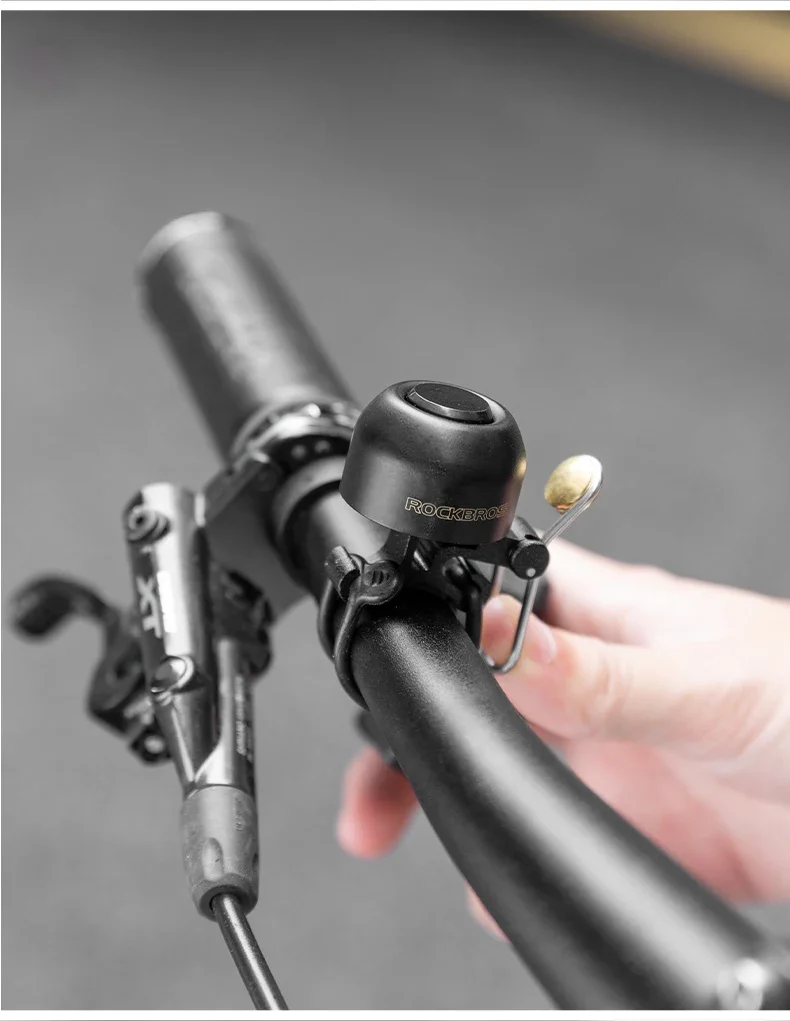 ROCKBROS Lokaler Versand Fahrradklingel 100dB Warnton Kupfer-Aluminium-Legierung Wasserdicht Ultraleicht Laute Fahrradklingel Fahrradzubehör – Detail 10