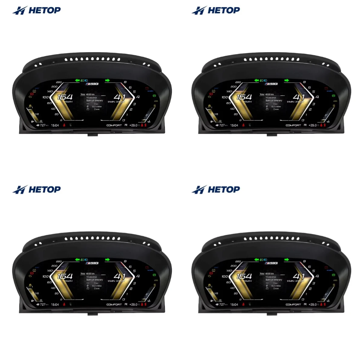 E70 2006-2013 with the Upgrade LCD Instrument Panel Without Functionality Central Control Screen Carplay for
