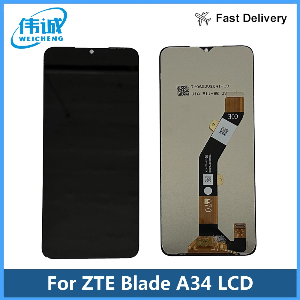 

For ZTE Blade A34 LCD Display Screen Touch Panel Digitizer For ZTE A34 LCD Display Sensor Repair Parts