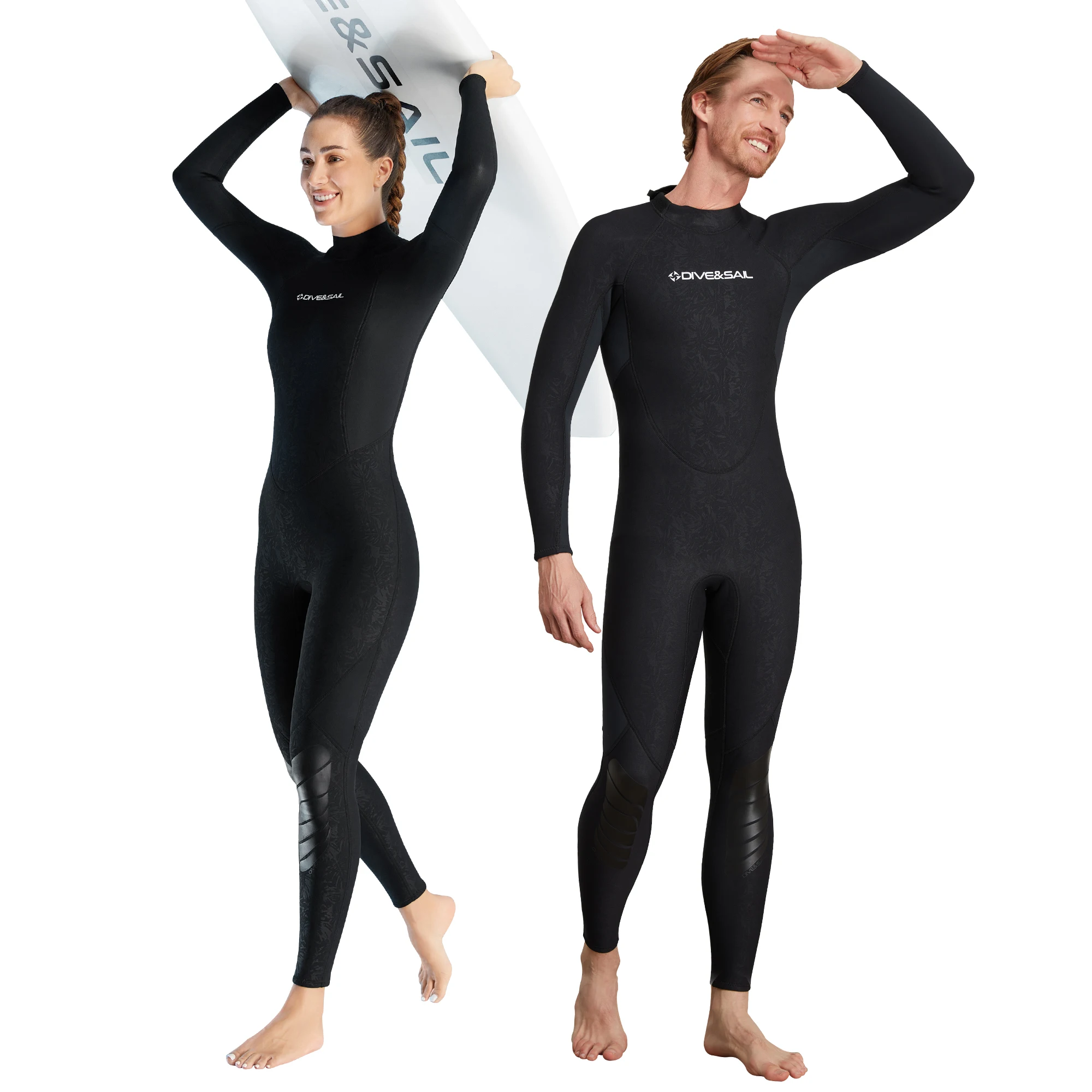 2024 New Neoprene Wetsuit 1.5mm Men Women Couples Surfing Diving Swimsuit For Winter Back Zipper Wet Suit S-XXXL D130231-EU