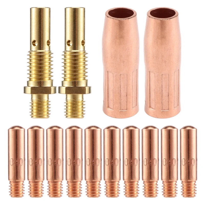 

SEWS-14Pcs Mig Welding Torch Accessories Kit For Tweco Mini /1 & Lincoln Magnum 100L MIG Welder Nozzle Tip Kit