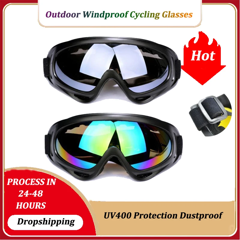 

Winter Ski Goggles UV400 Anti-fog Skiing Masks Glasses Adult Snowboard Goggles Outdoor Snow Sports Cycling Windproof Sunglasses