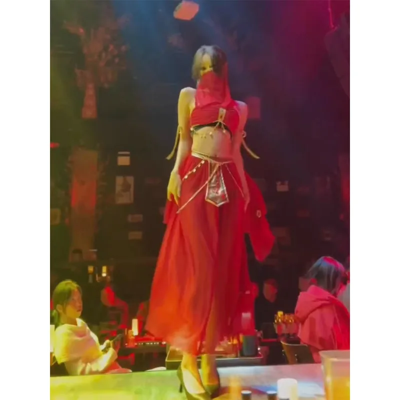 Maßgeschneiderte Sexy Göttin Bauchtanz Kostüme Ägyptische Königin Uniform Cosplay Exotische griechische Aladdin Dunhuang Western Region Tänzerin