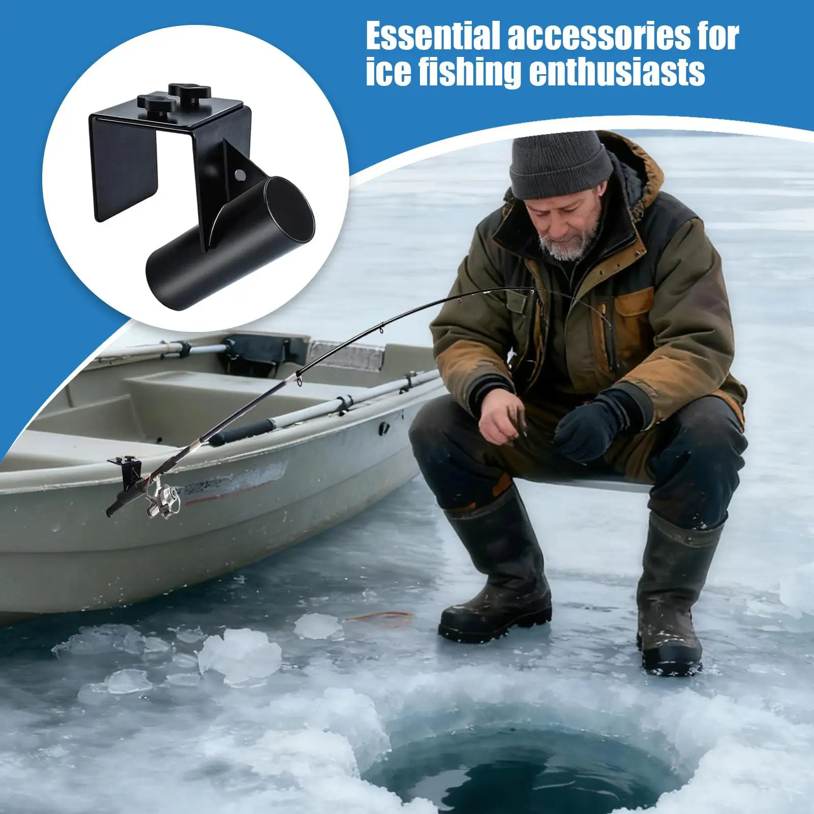 

Держатели удочек для рыбалки, металлическая регулируемая подставка, ледяные сани, держатель удочки для мужчин, рыболовное зимнее озеро, банка, док-станция Offshore