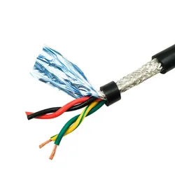 5 meter Twisted pair shielded cable 2 4 6 8-24 core pure copper core 26-18 AWG PVC sheathed control wire 485 communication wire