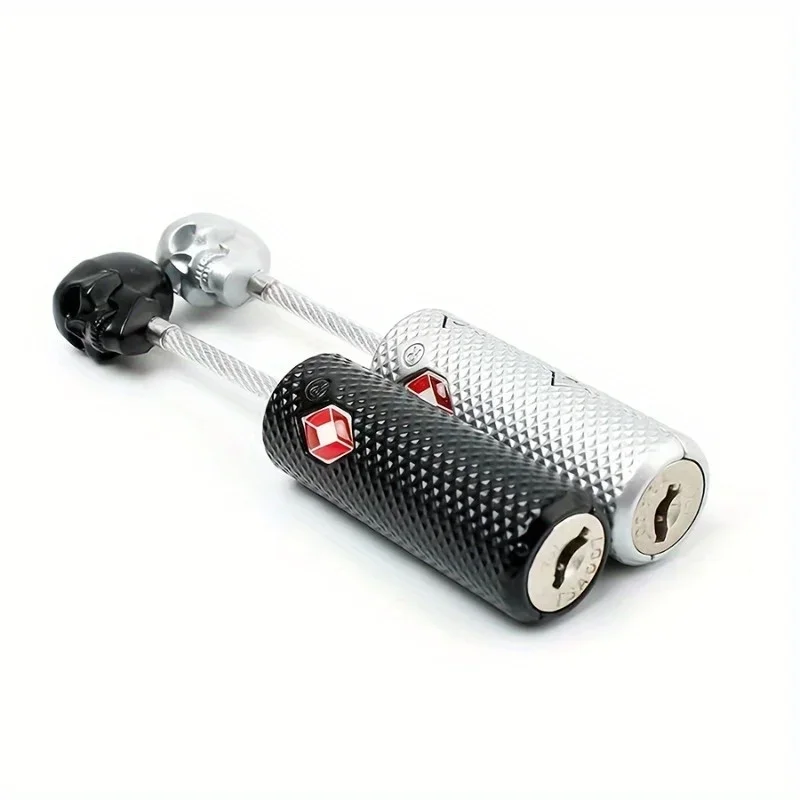 1pc Portable Security Customs Lock Overseas Customs Clearance Trolley Luggage Suitcase Backpack Padlock Steel Cable