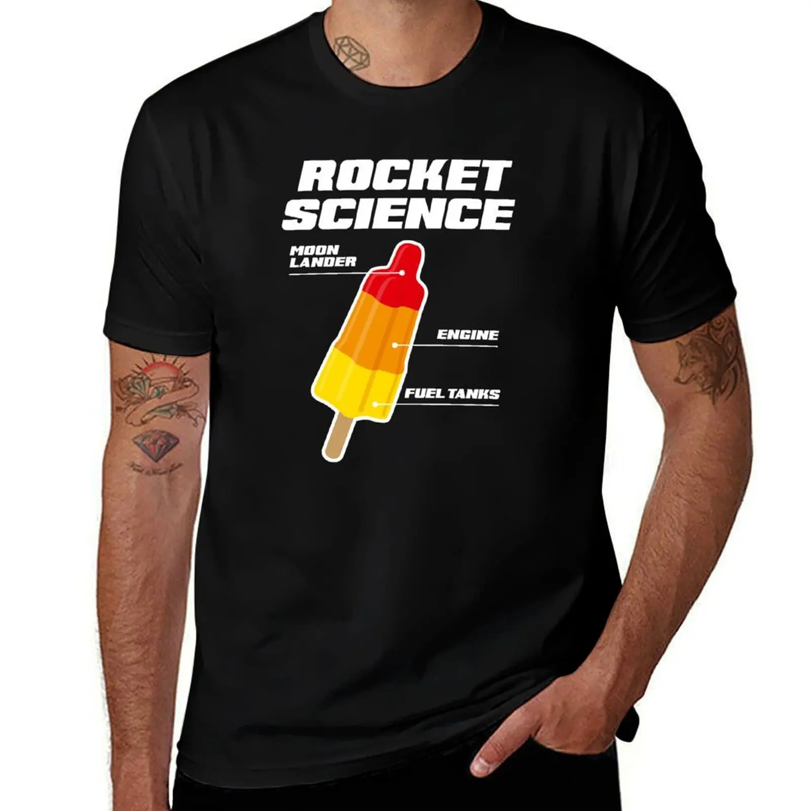 

Rocket science pop art popsicle rocket science T-Shirt quick-drying blue lock gifts for boyfriend mens graphic t-shirts funny