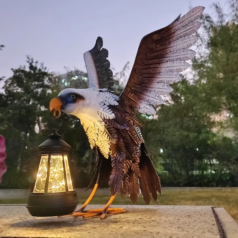 Home decoration art ornaments animal modeling wings eagle iron crafts indoor and outdoor