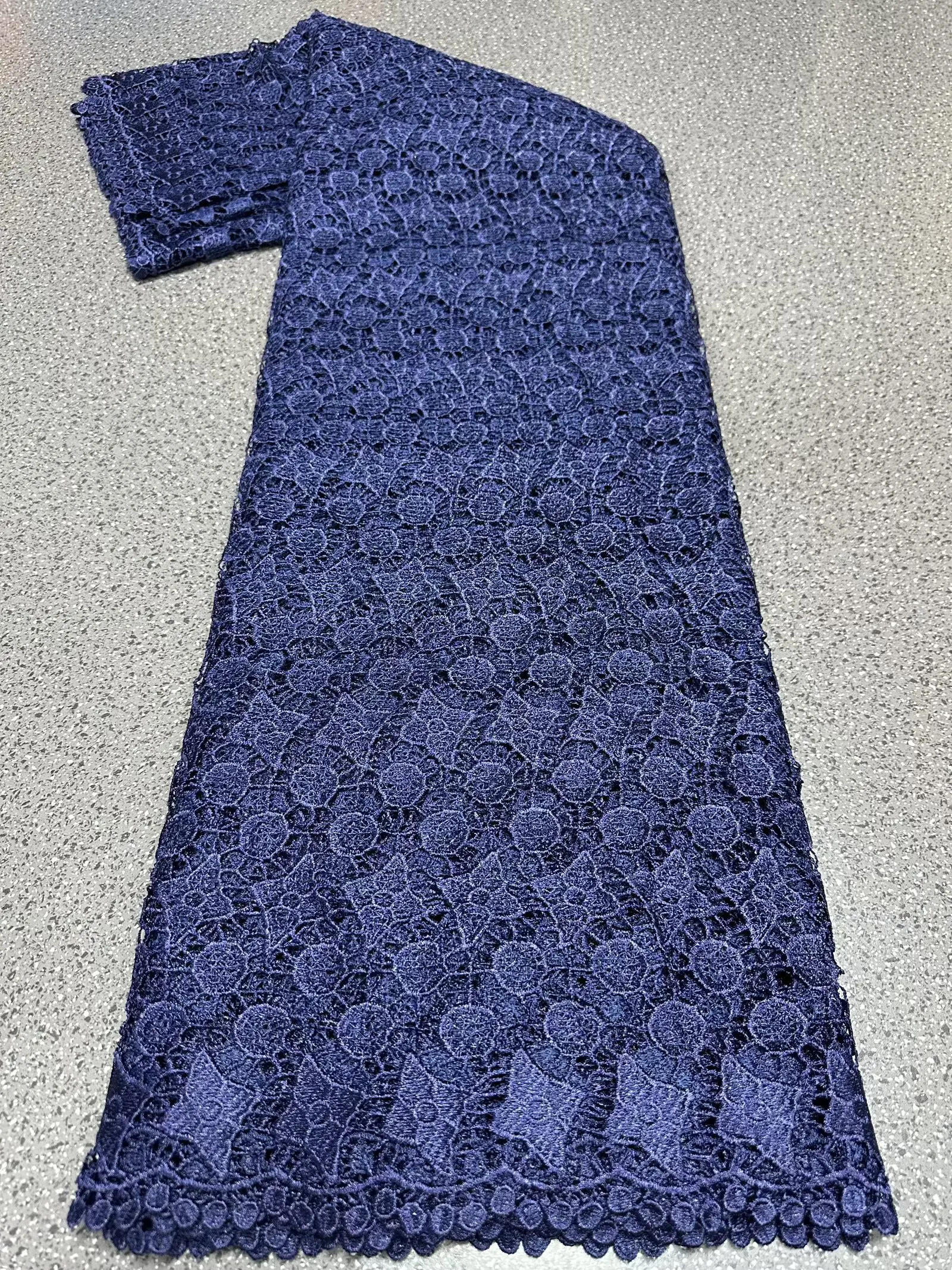 Kain Guipure Lace 2025, 5 Yard/lembar, Kain Lace Prancis, Kain Lace Afrika Mewah Berkualitas Tinggi, Lace Larut Air untuk Gaun Wanita