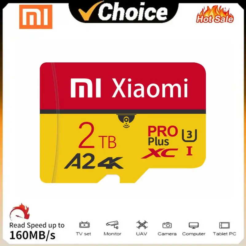 XIAOMI-tarjeta De Memoria Micro TF SD para Nintendo switch, 2TB, V30 Pro, 1TB, alta velocidad, 512GB, 100 MB/S