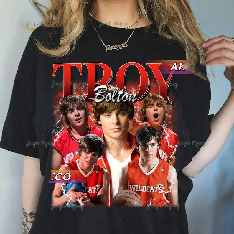 Vintage Troy Bolton T-Shirt Homage Tv Sweatshirt