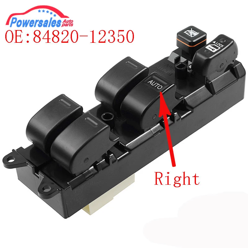 Front Right Master Power Window Switch Button For Toyota Starlet Corolla AE110 1998-2002 Car Accessories 84820-12350 8482012350