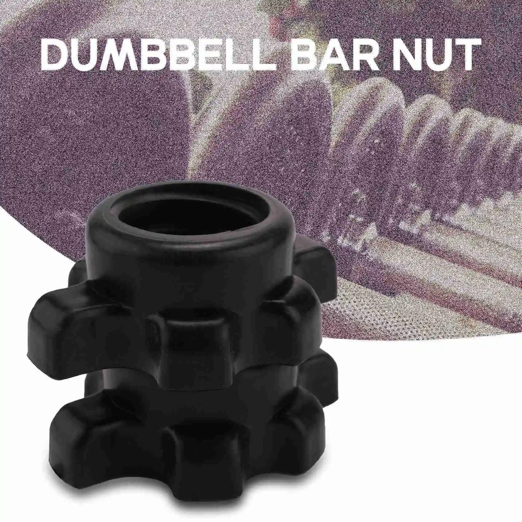 8Pcs Dumbbell Bar Nut Anti-Slip Spinlock Collars Screw Clamps for Dumbell Weight Lifting Fitness Equipments Accessories