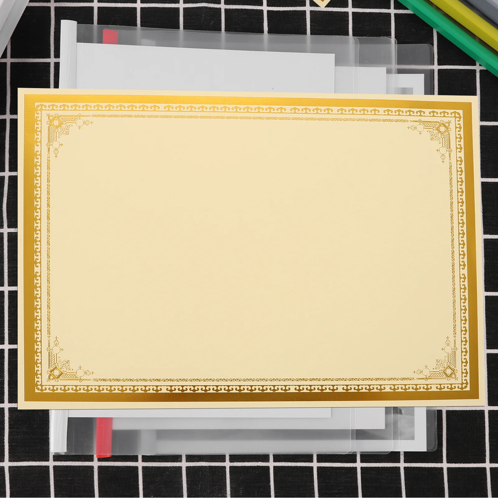 

30pcs Paper A4 Size Blank Diploma Certificate Paper Diploma Inner Page Vertical Horizontal Print Classroom Awards