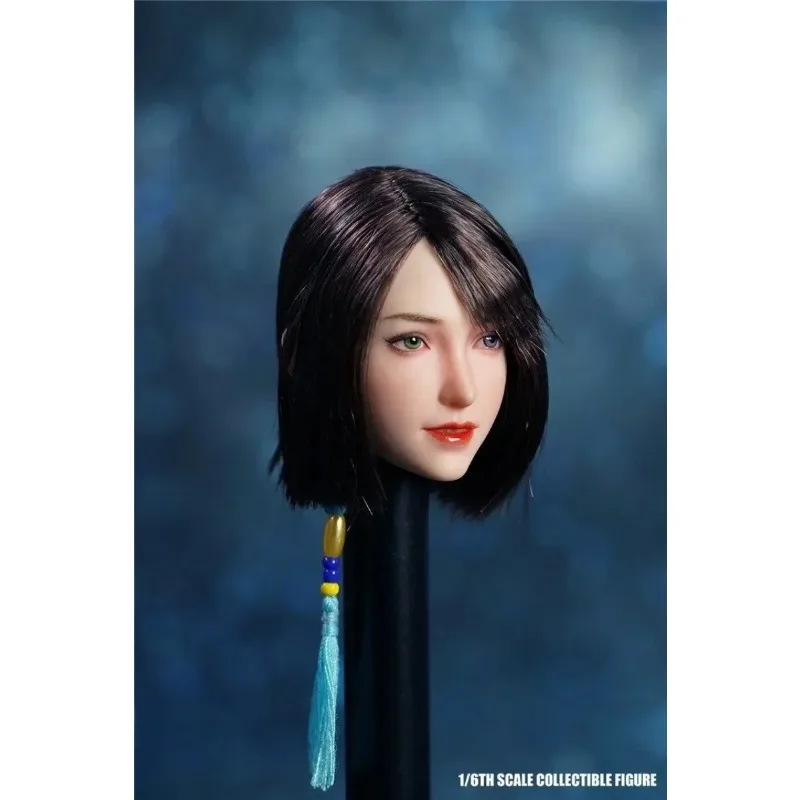 

Масштаб 1/6 SDH024 Asia, черные короткие волосы для девочек, модель женской скульптуры головы для 12 дюймов PH Pale JIAOU, игрушки для нормальной кожи