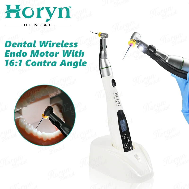 

Wireless Dental EndoMotor 16:1 Reduction Contra Angle Equipment Endodontic Treatment Root Canal Therapy Instrument dental tool