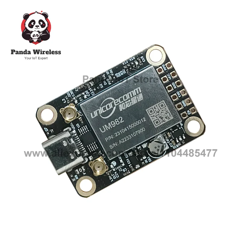 وحدة UM982 GNSS عالية الدقة RTK مع BDS GLONASS Galileo QZSS هوائي GPS متعدد التردد هوائي مزدوج من النوع C إلى لوحة USB
