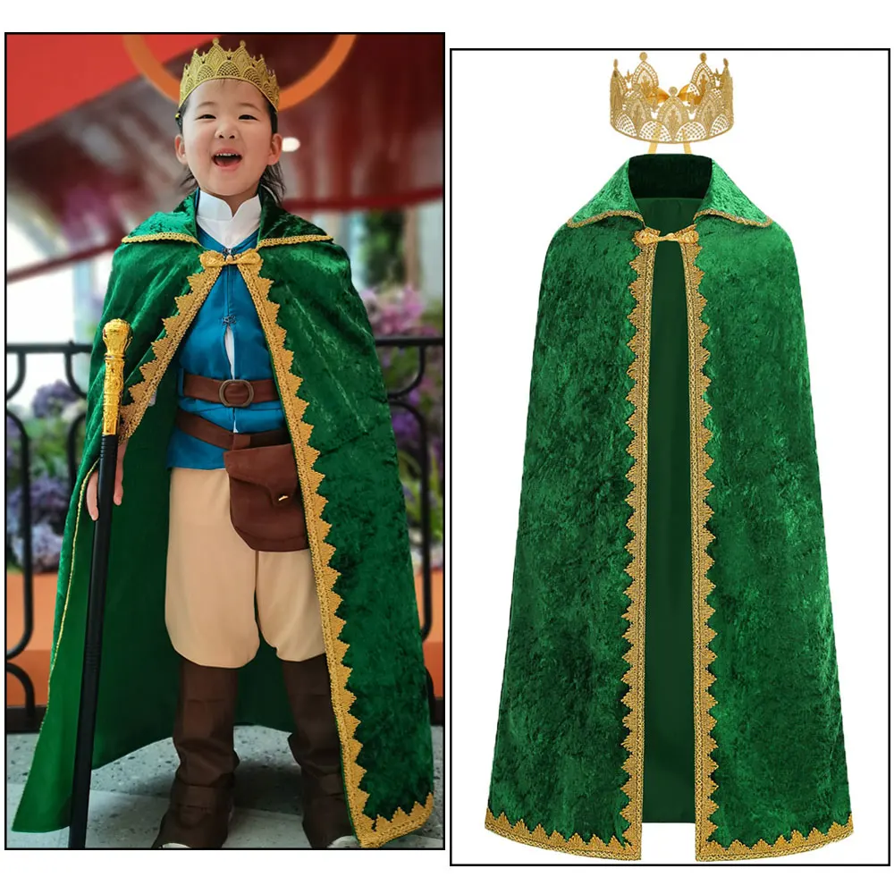 

Carnival Cosplay Boys Birthday Party King Robe Cape Christmas Halloween Toddler Prince Costumes Inspired Prince Costume Cloak