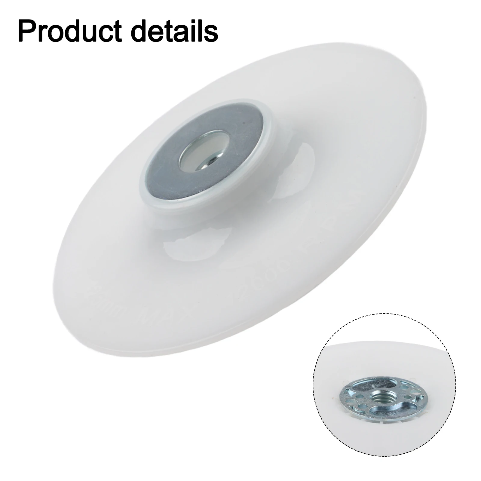 1pc 120mm 5inch Backing Pad  With Adjusting Nut For Grinding Discs Backer Pad For Angle Grinder Sander Tools