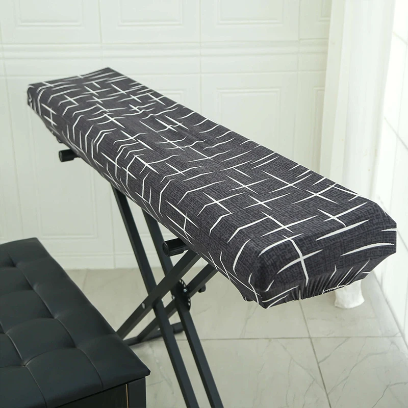 

M/L универсальный пылезащитный чехол для клавиатуры электронного пианино, однотонный эластичный тканевый чехол для фортепиано, защитный чехол для инструментов, мебели ﻿ ﻿