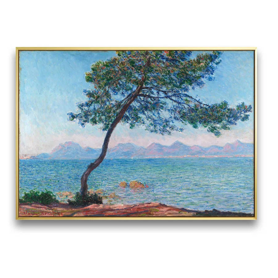 

Handmade Landscape Painting on Canvas - the Esterel Mountains by Claude Monet World Famous Artwork Reproduction Wall Picture